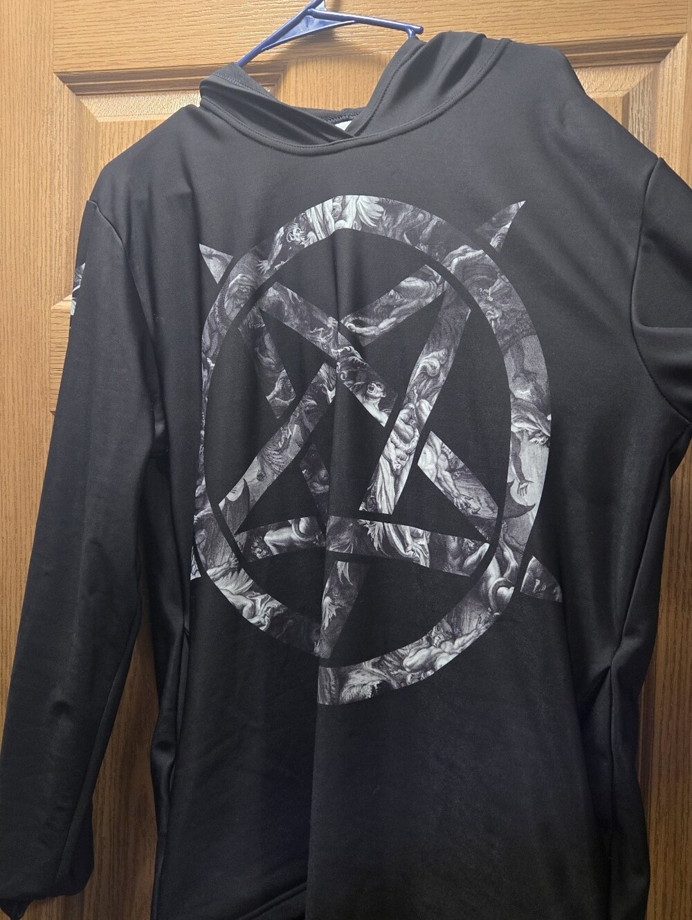 Blackmilk The fall of the rebel angels pentagram hoodie sweater